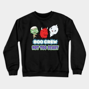 Retro Vintage Halloween. The Little Boo Crew. Not Too Scary Style Crewneck Sweatshirt